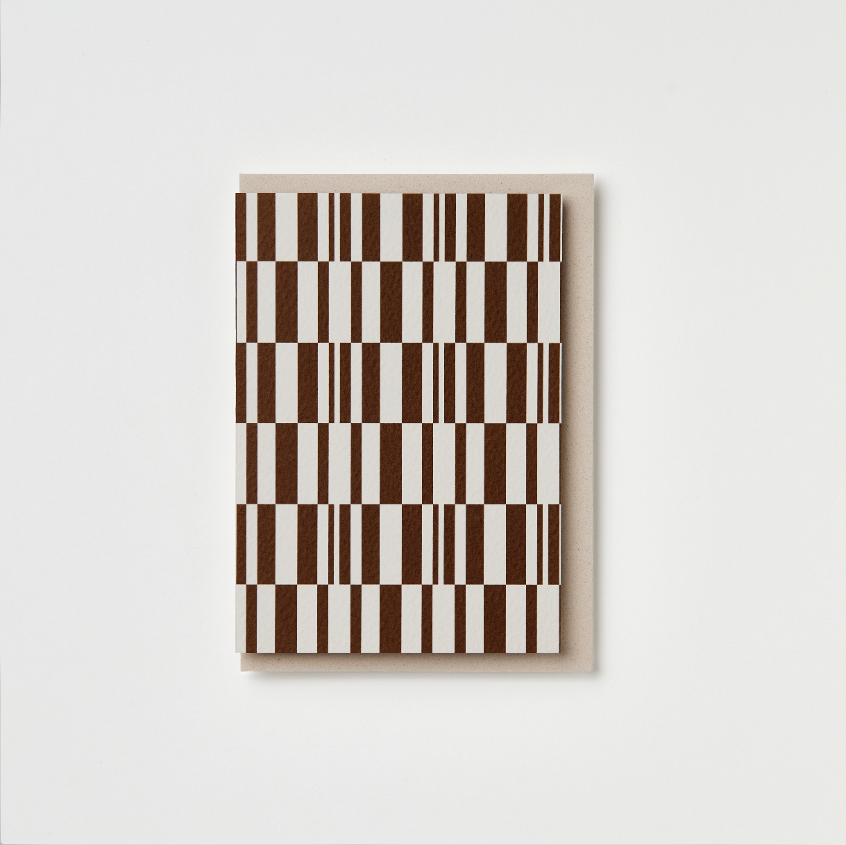 Umber Tile blank notecard