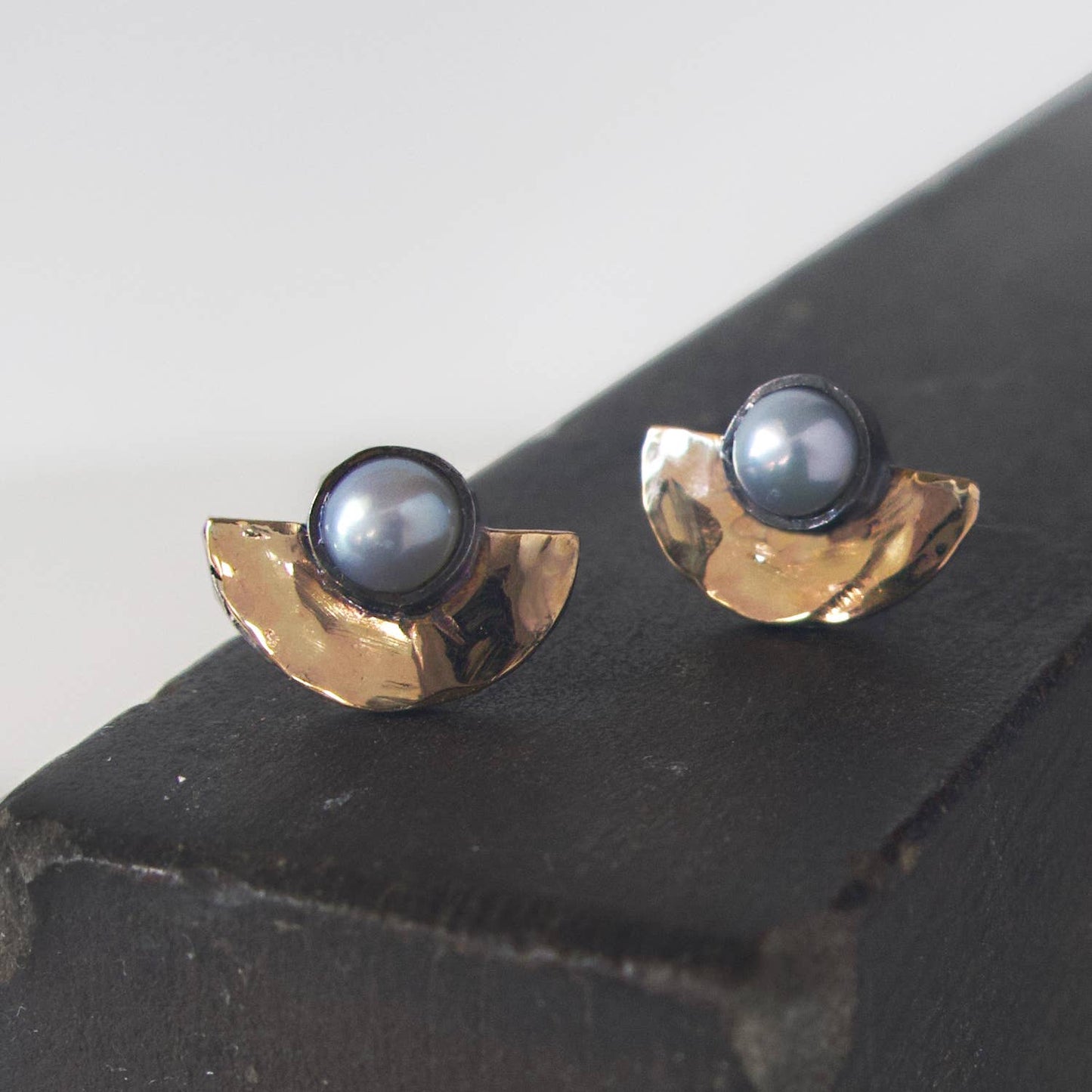 House of Snakes | Pearl Halo Studs