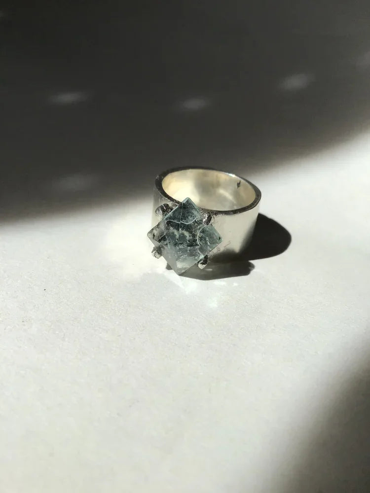 Black Willow Jewelry Water of the Sea Aquamarine Ring