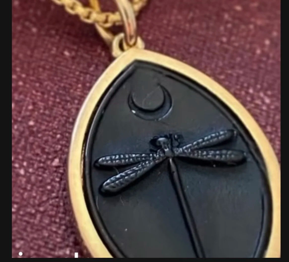 Talon Jewelry Dusk Dragonfly Intaglio Pendant