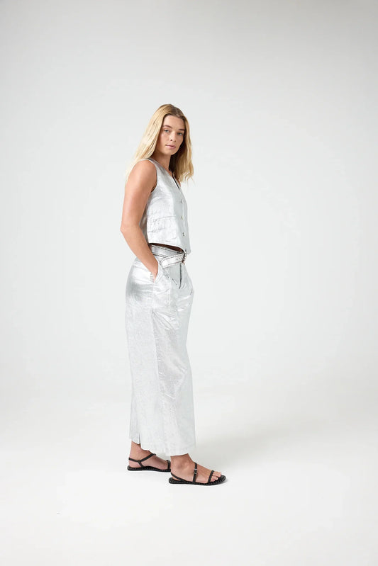 Lanhtropy Jack Metallic Silver Vest