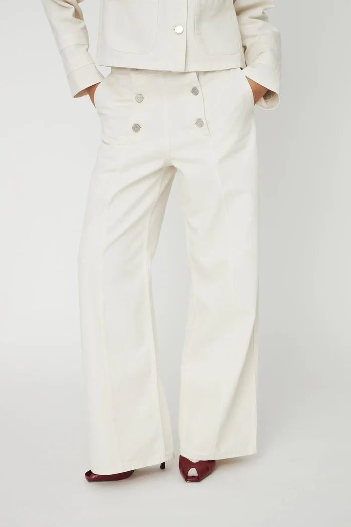 Stella Nova Sailor Pants | Almost White