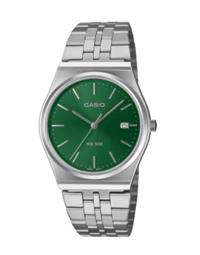 Green Bezel Analog Casio Vintage