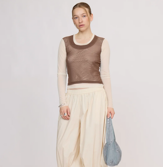 Resume OleriaRS LS Tee Multi Brown