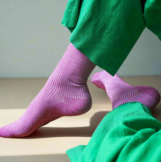 KLUE Glitter Lurex socks in eco-friendly Lyocell
