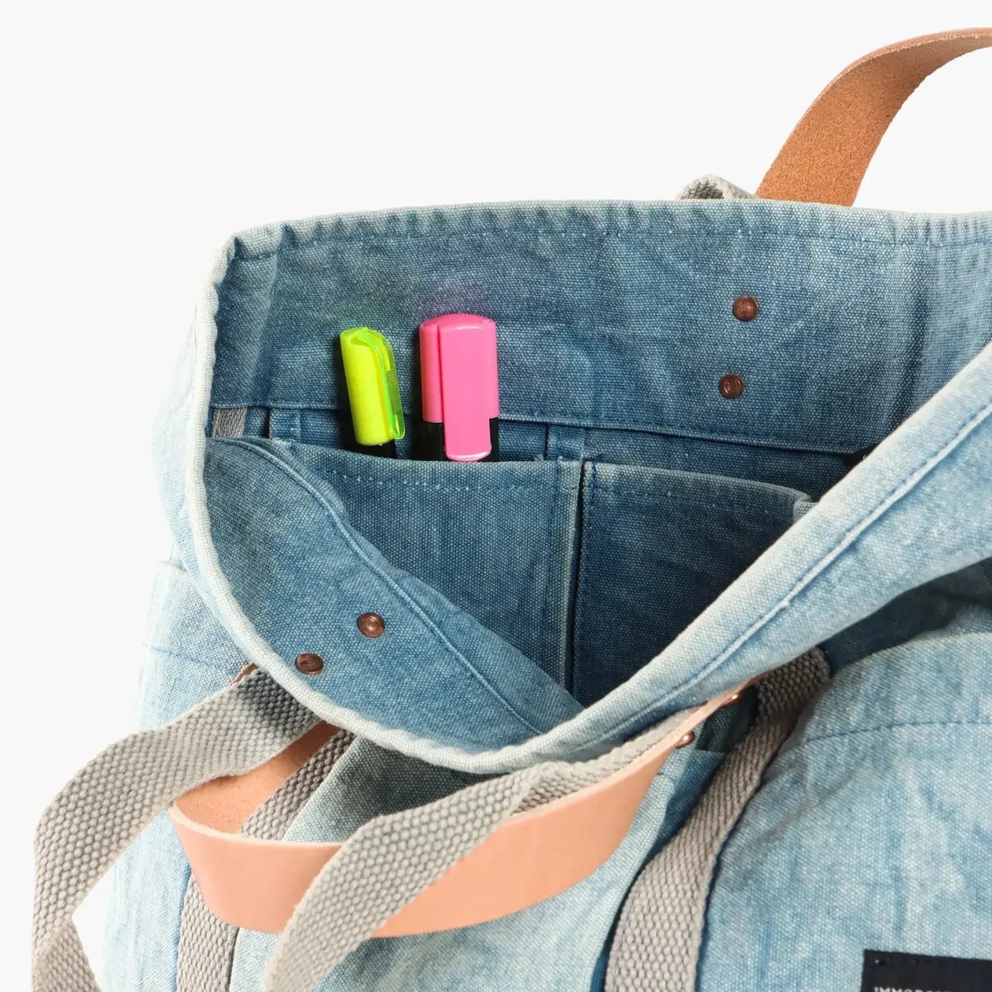 Immodest Cotton Construction Tote | Acid Wash