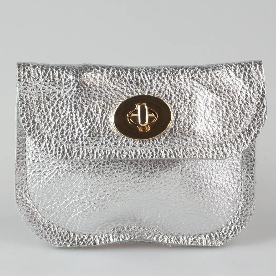 Zina Kao Metallic Turnlock Wallet
