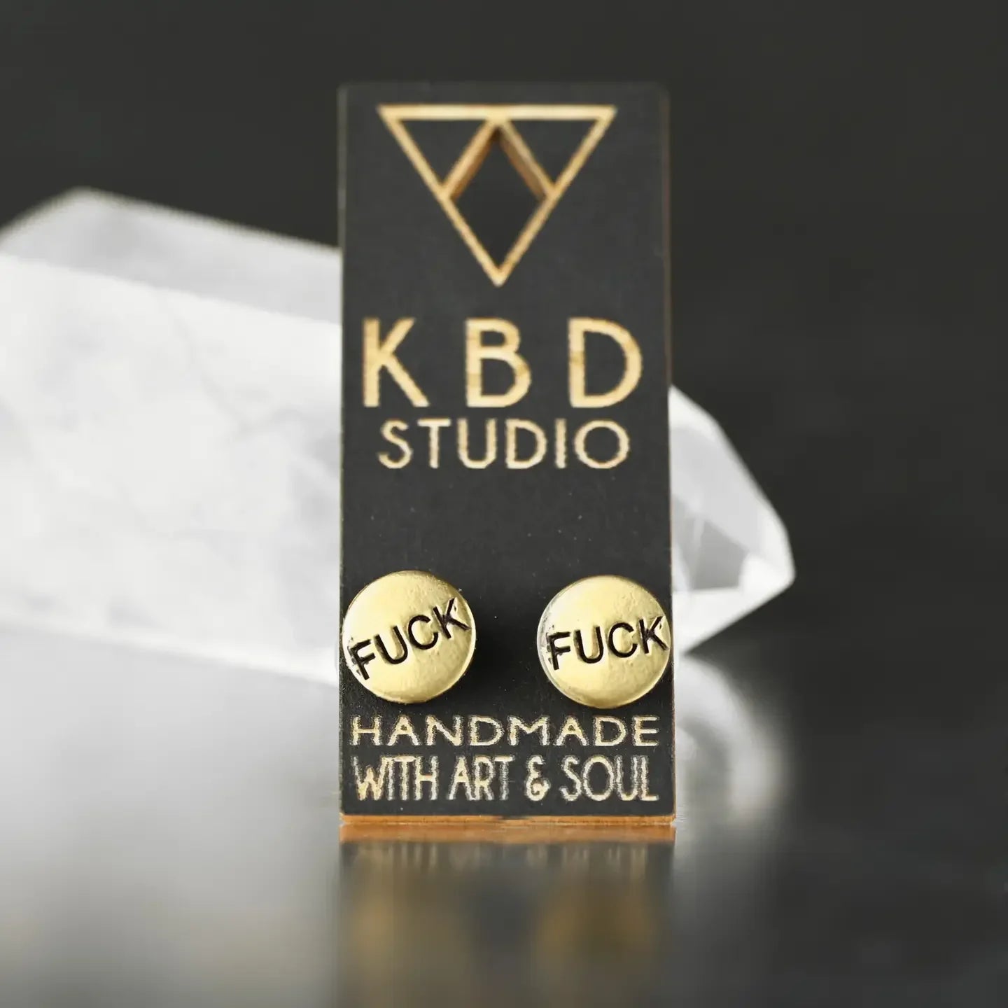 KBD Studios Tiny Picture Studs (Gothic Font Fuck)