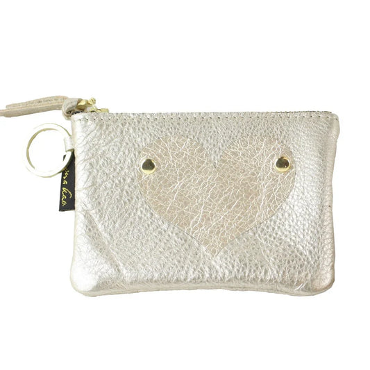 Zina Kao Metallic Leather Wallet