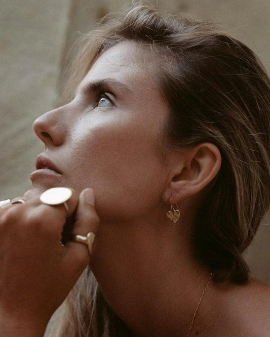 Dea Dia Eros Silver Heart Earrings