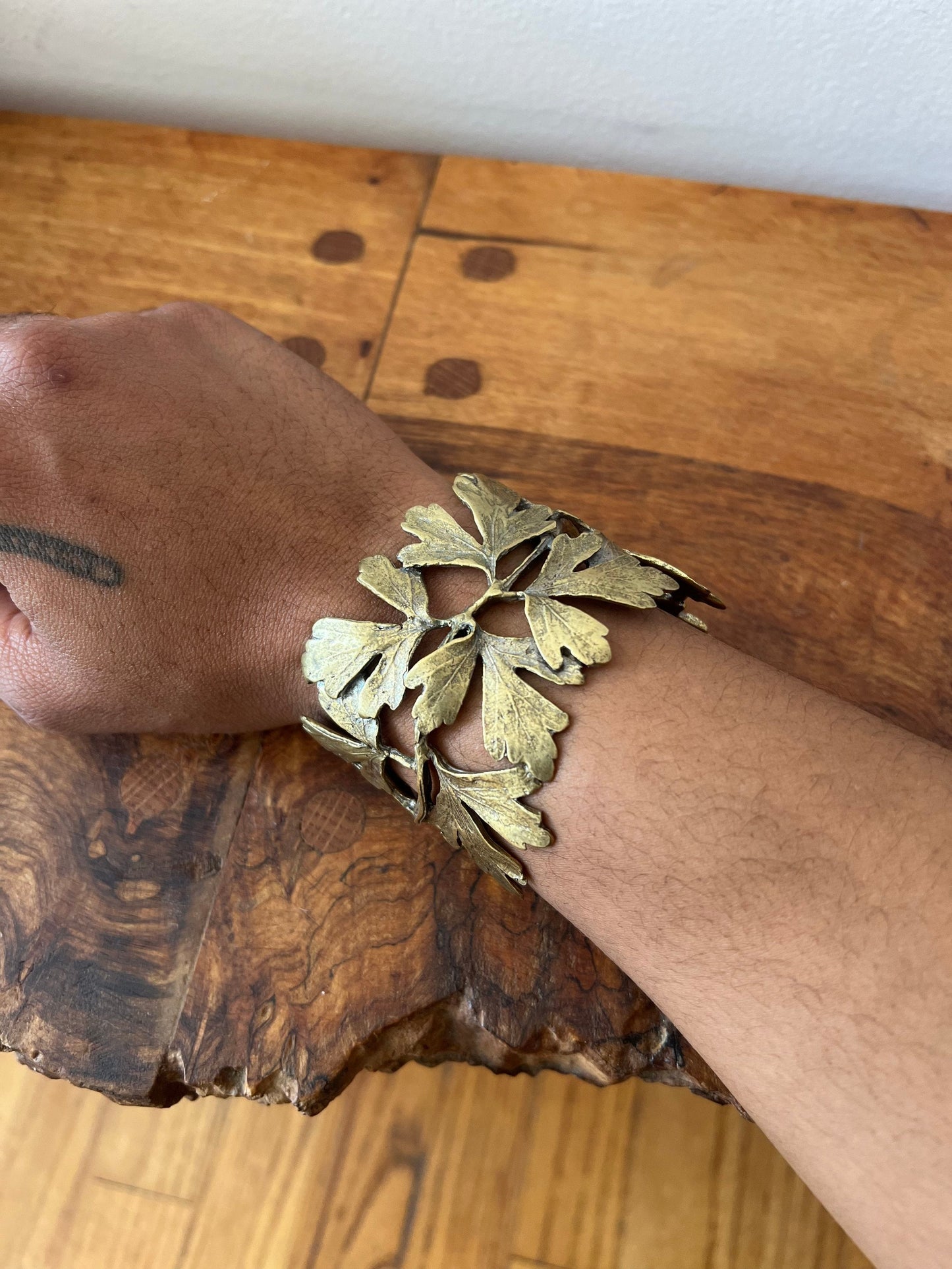 Alkemie Jewelry Ginko Leaf Cuff