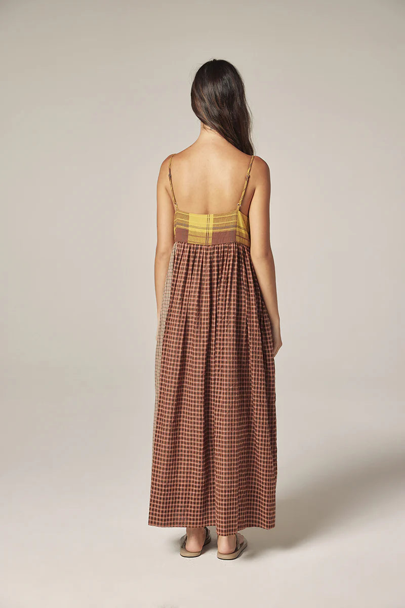 Amente Contrast Midi Dress