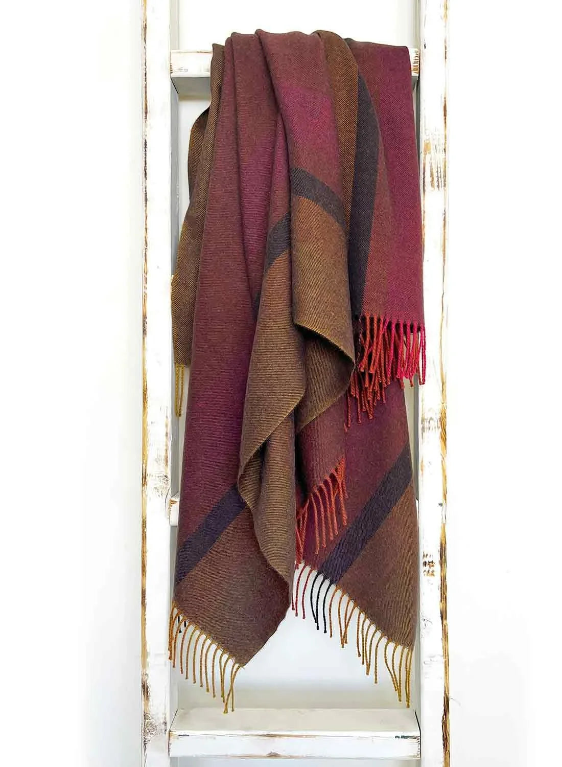 Shupaca 100% Baby Alpaca Throw | Spiced Apple