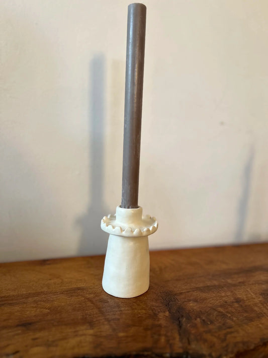 Oon Tall Scalloped Candleholder