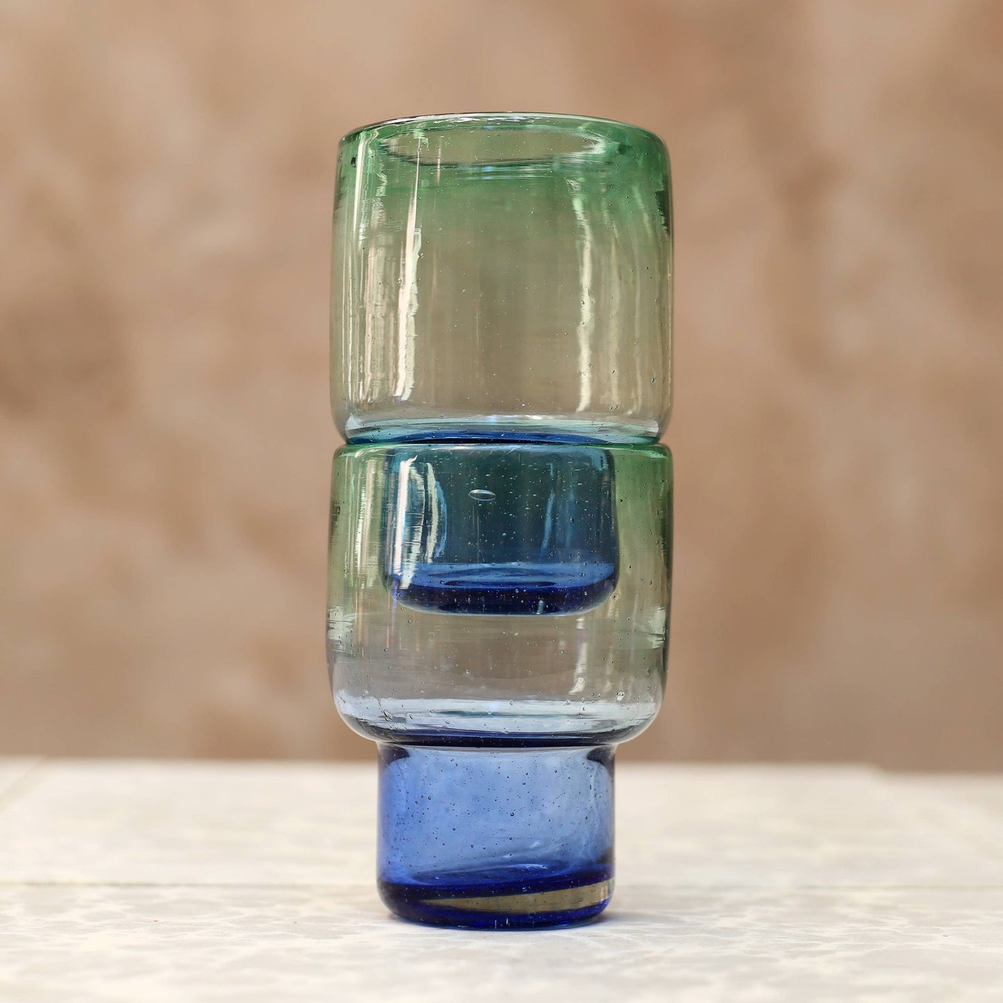 Hand Blown Stacking Glass Tumbler - Horizon - 10oz - 300ml  