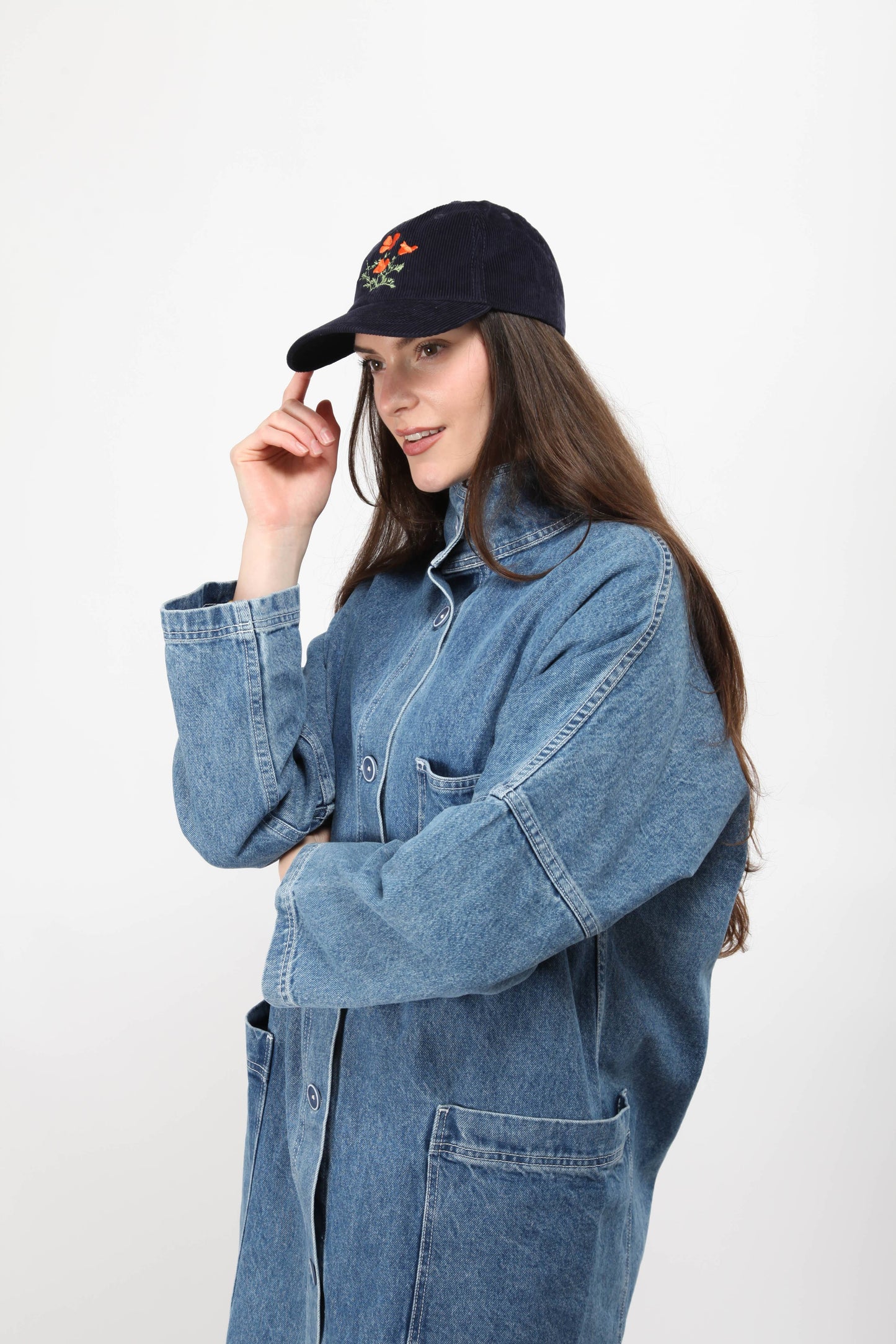 Gravel & Gold Poppy Cap Navy Cord