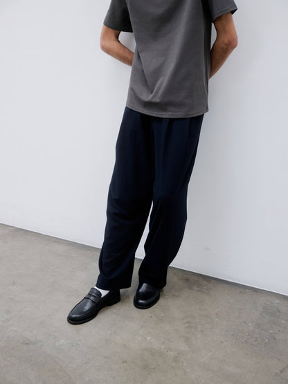 Common Market Cyrus Pants | Seersucker Barrel Pants with Pleats