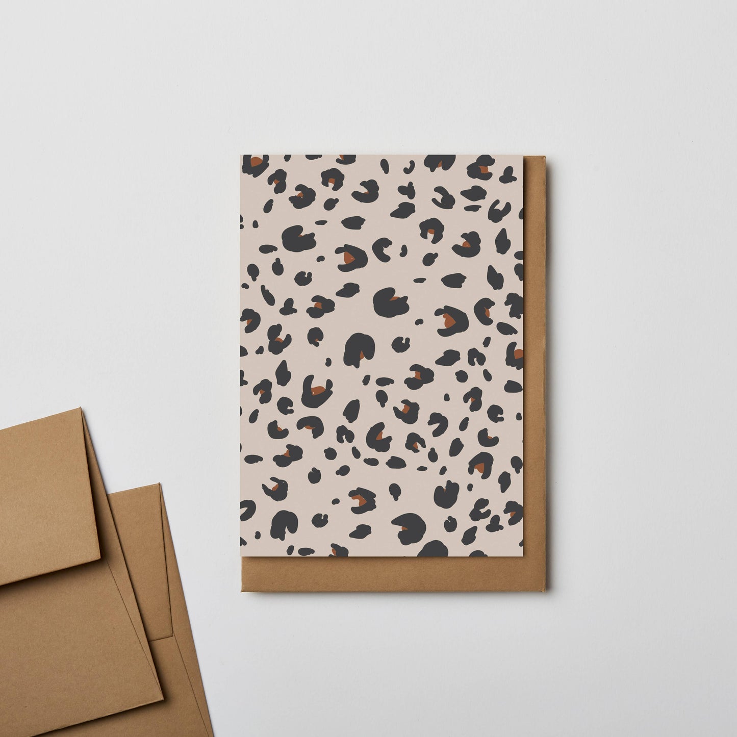 LEOPARD PRINT NOTECARD
