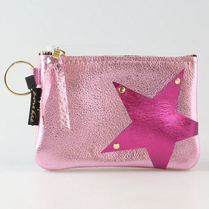 Zina Kao Metallic Leather Wallet