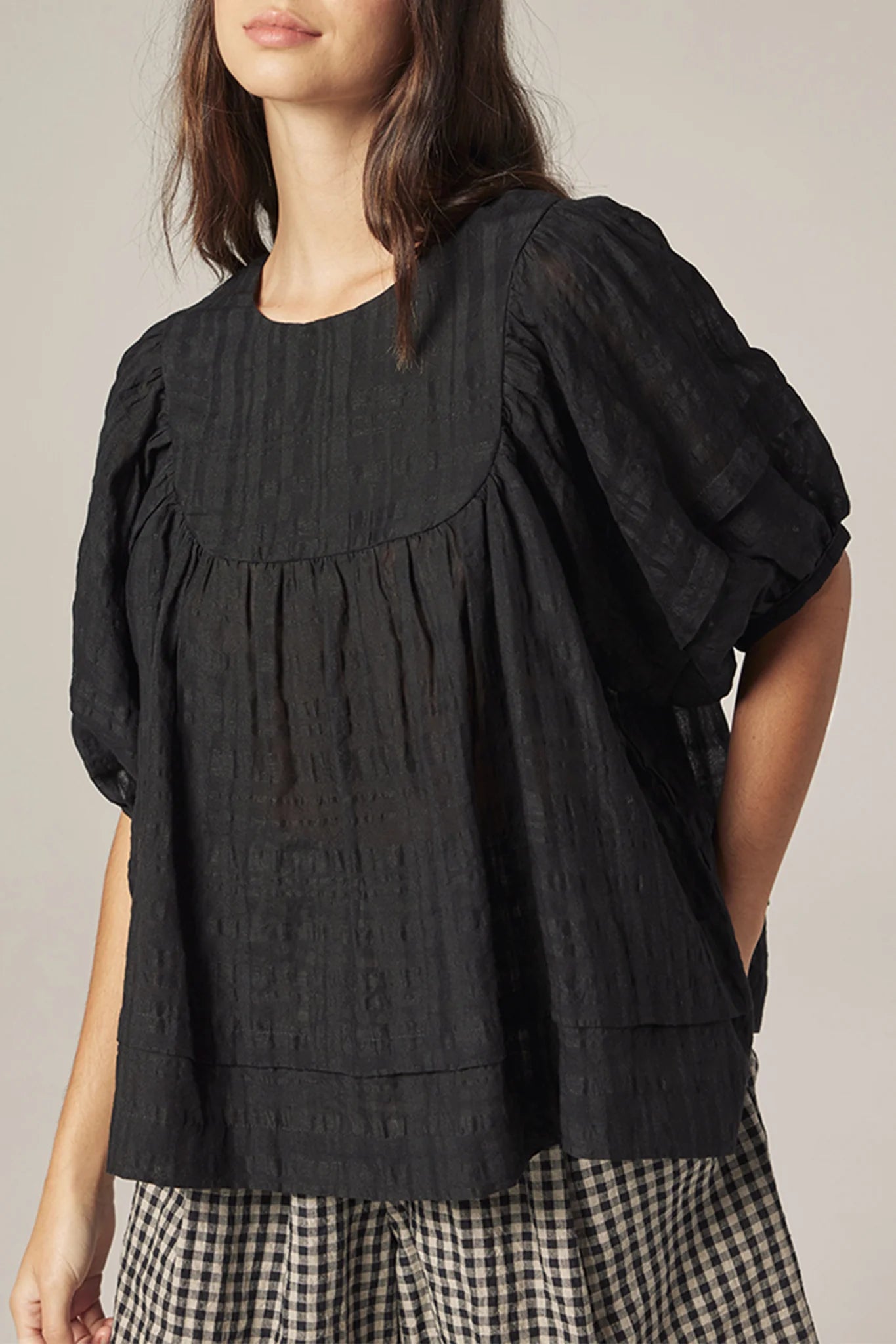Amente Yolk Puff Sleeve Top