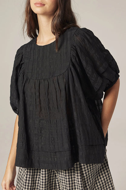 Amente Yolk Puff Sleeve Top