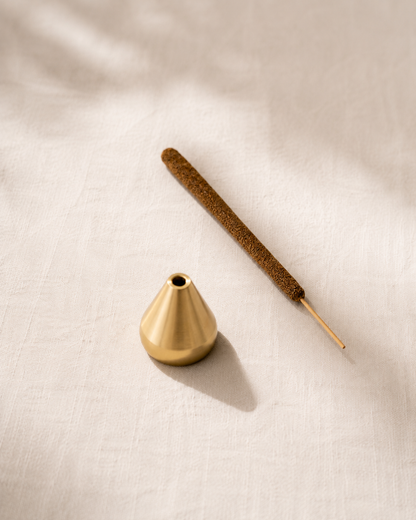 Brass drop incense holder