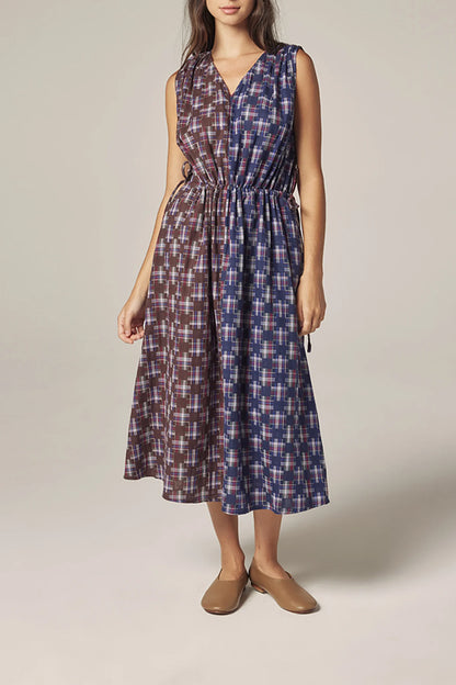 Amente Printed V-Neck Dress