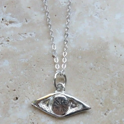 Dea Dia Silver Evil Eye Necklace