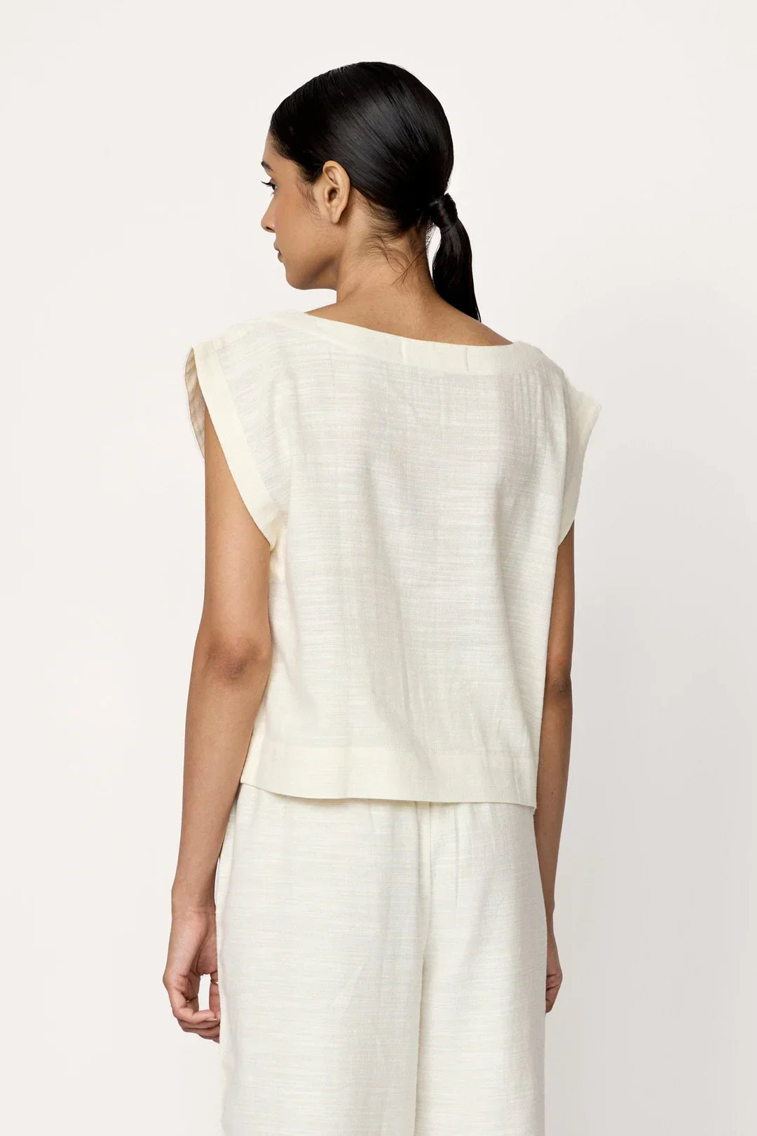 Laude the Label Everyday Top | Ivory Cotton