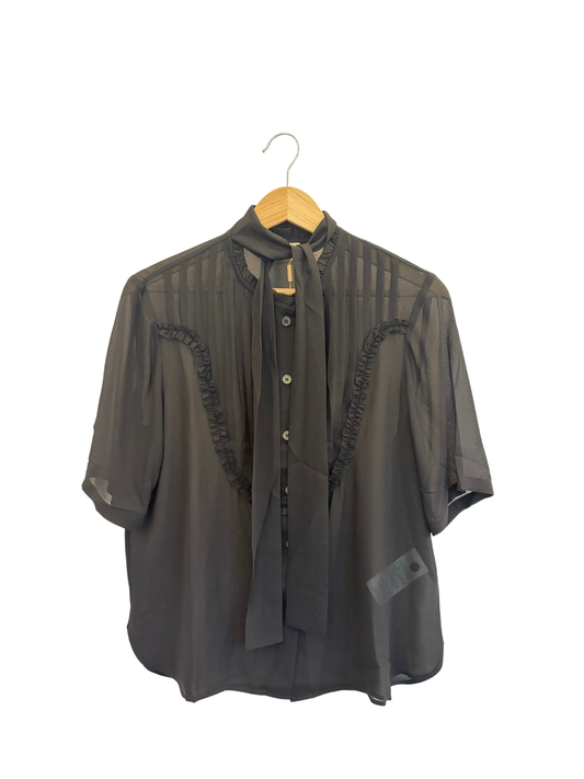 Stella Nova Chiffon Tie Band Shirt