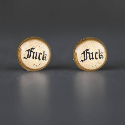 Tiny Picture Studs (Gothic Font Fuck)