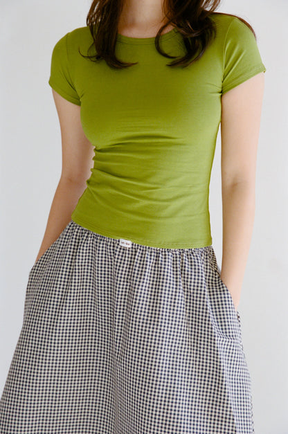 Rat Boi Dream Skirt | Navy Gingham