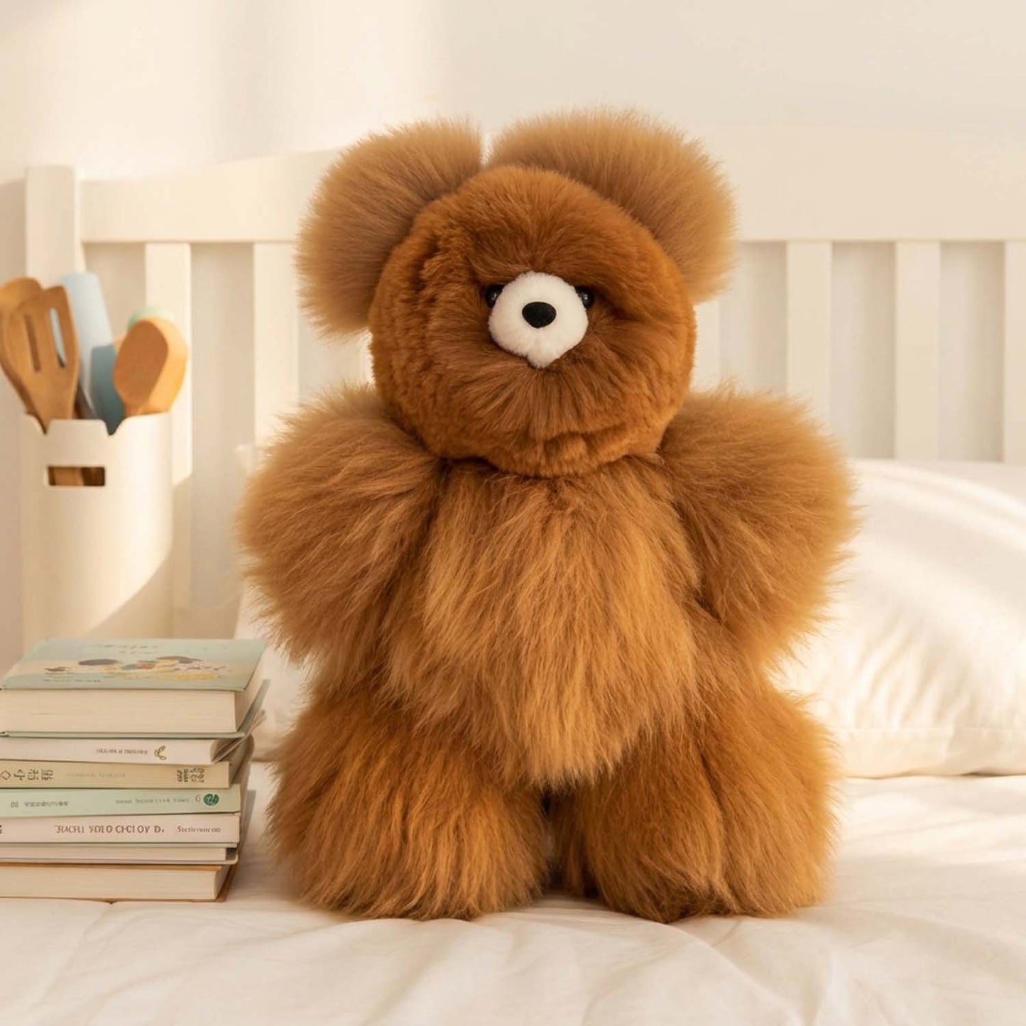 21" Large Alpaca Stuffed Animal - Bear