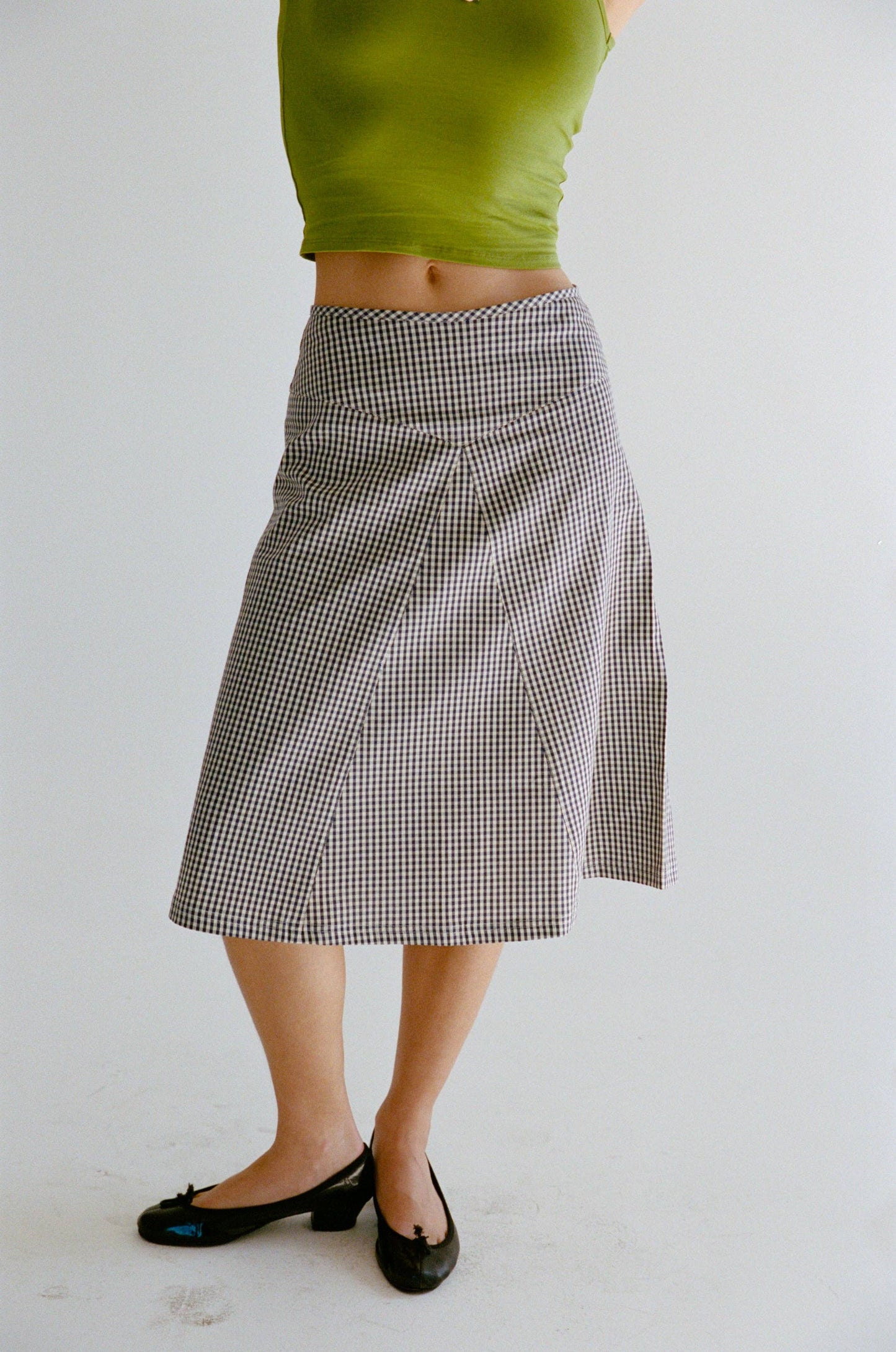 Rat Boi Keyhole Midi Skirt Navy