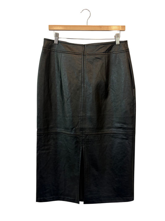 Amente Vegan Leather Pencil Skirt