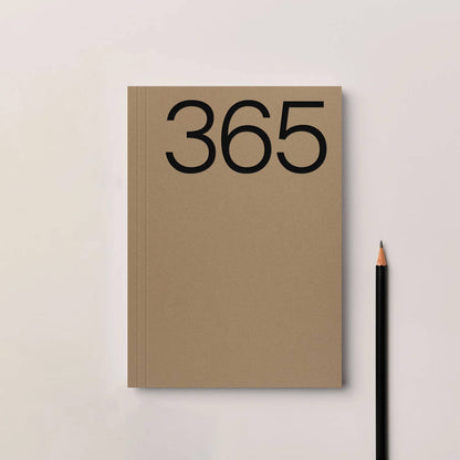 Brown A5 Lay Flat 365 undated planner