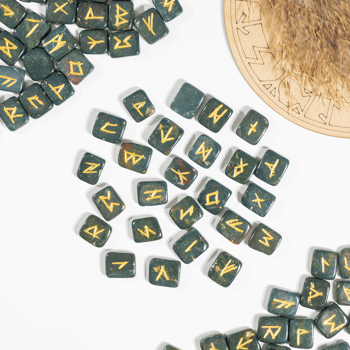 Futhark Rune Set | Bloodstone | Rune Stones | Runic Crystals