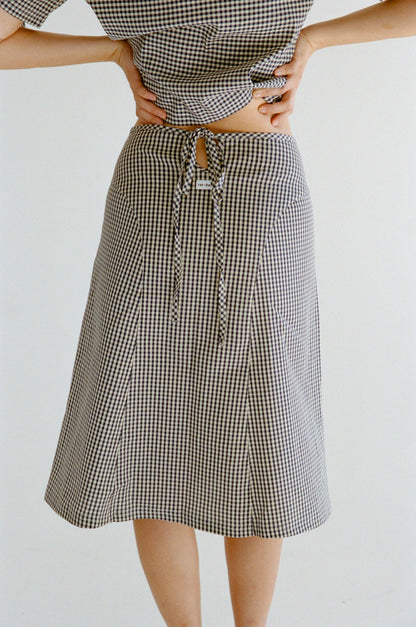 Rat Boi Keyhole Midi Skirt Navy