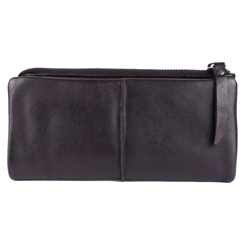 Latico Leathers Andi Wallet: Black or Eggplant