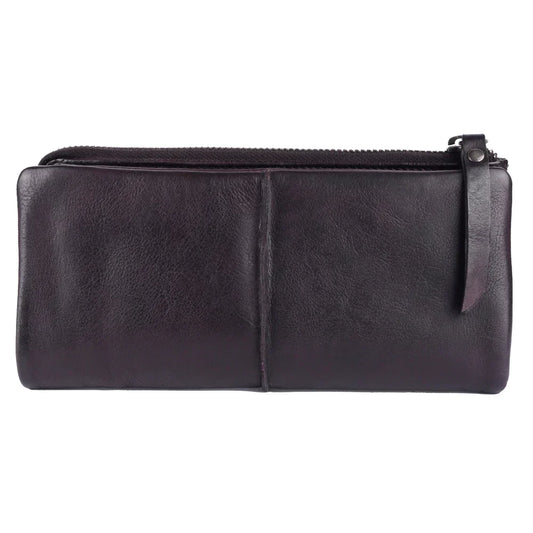 Latico Leathers Andi Wallet: Black or Eggplant