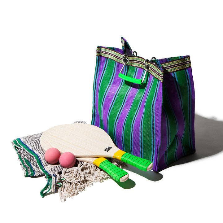Puebco Recycled Striped Tote