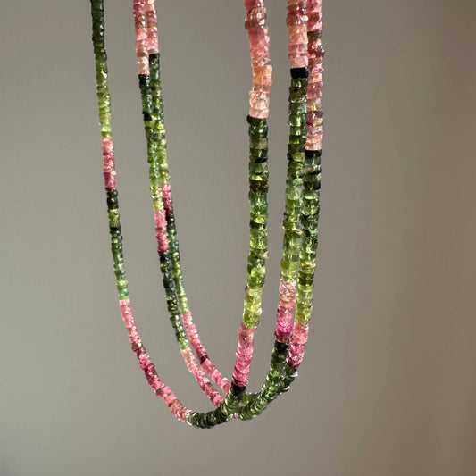 Anokhi Green Green + Pink Tourmaline Necklace
