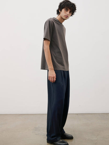 Common Market Cyrus Pants | Seersucker Barrel Pants with Pleats