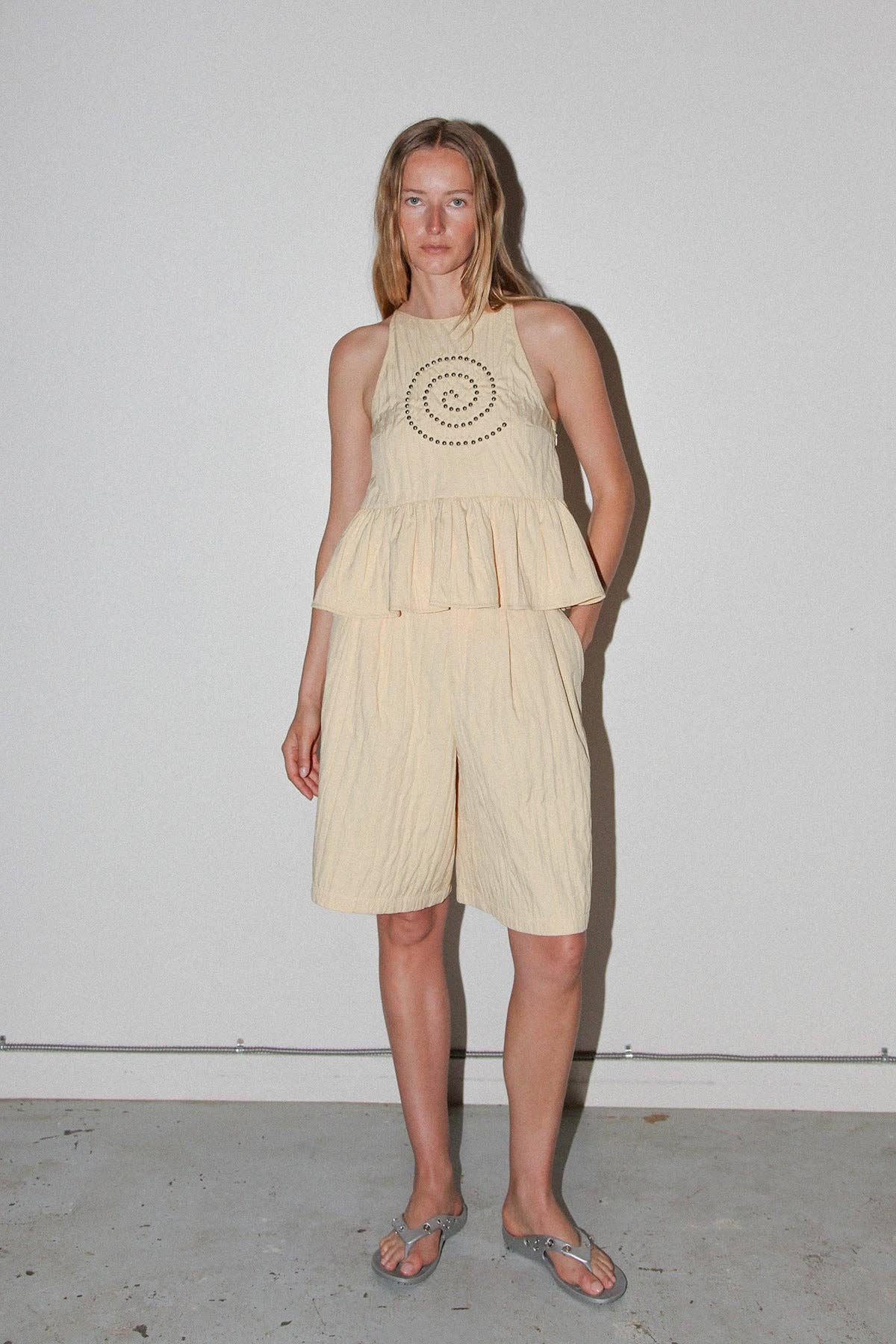 KKCo Rivet Trouser Short in Butter