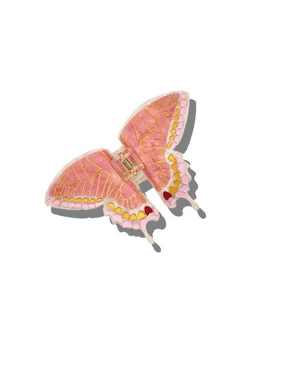 Solar Eclipse Hand-painted Swallowtail Butterfly Claw Hair Clip