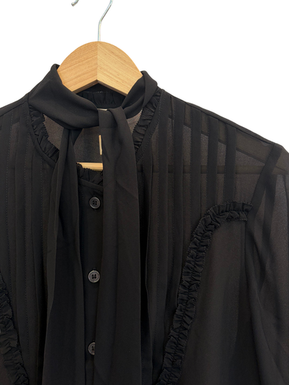 Stella Nova Chiffon Tie Band Shirt
