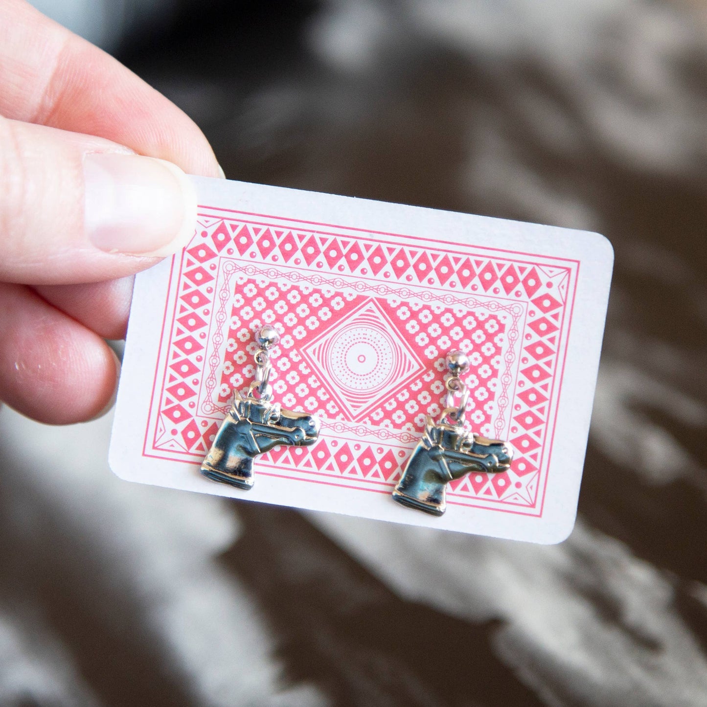 Kindred Objects Silver Horse Charm Earrings