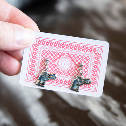 Kindred Objects Silver Horse Charm Earrings