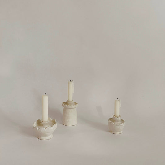 Oon Shoppette Scalloped Candleholder