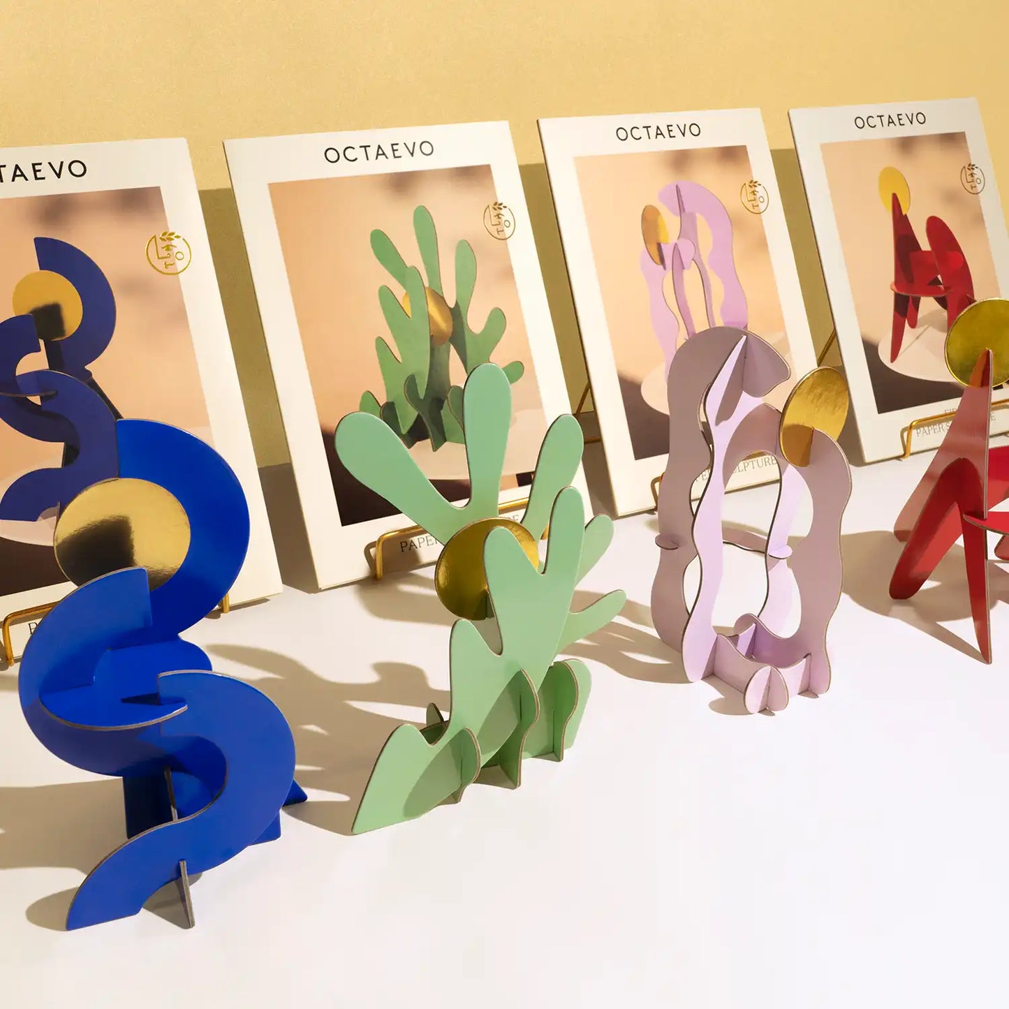 OCTAEVO Fire Paper Sculpture - DIY Art Kit - 6.5" x 9"